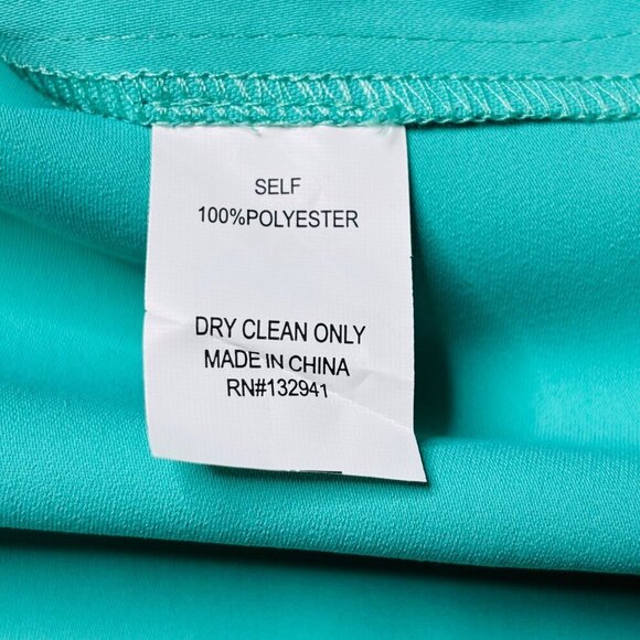 NEW AMANDA UPRICHARD Lamarca Dress In Serpentine Turquoise Size XL - Picture 8 of 9